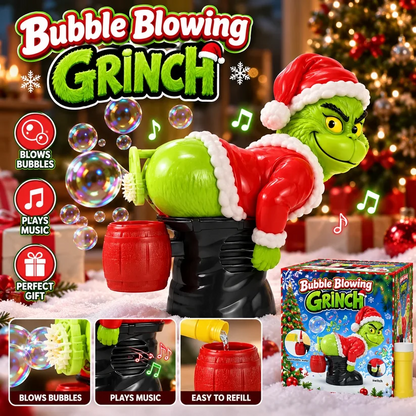 The Grinch Electric Bubble Blower with Silly Farting Sounds