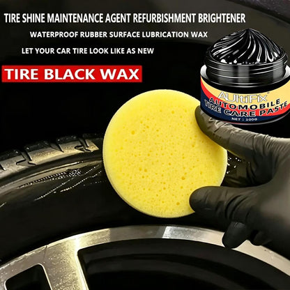 100g Tire Shine Cream, Long-Lasting Anti-Fading Weatherproof Non
