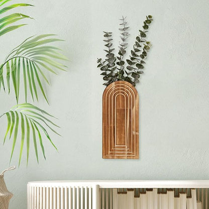 Wooden Wall Shelf for Dried Flowers and Greenery