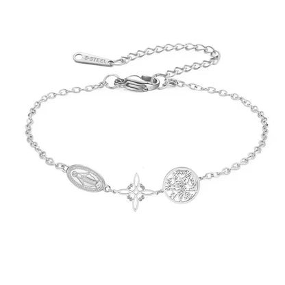 Retro Stainless Steel Triple Protection Bracelet