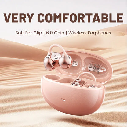 Open ear clip headphones, wireless Bluetooth 6.0 headphones