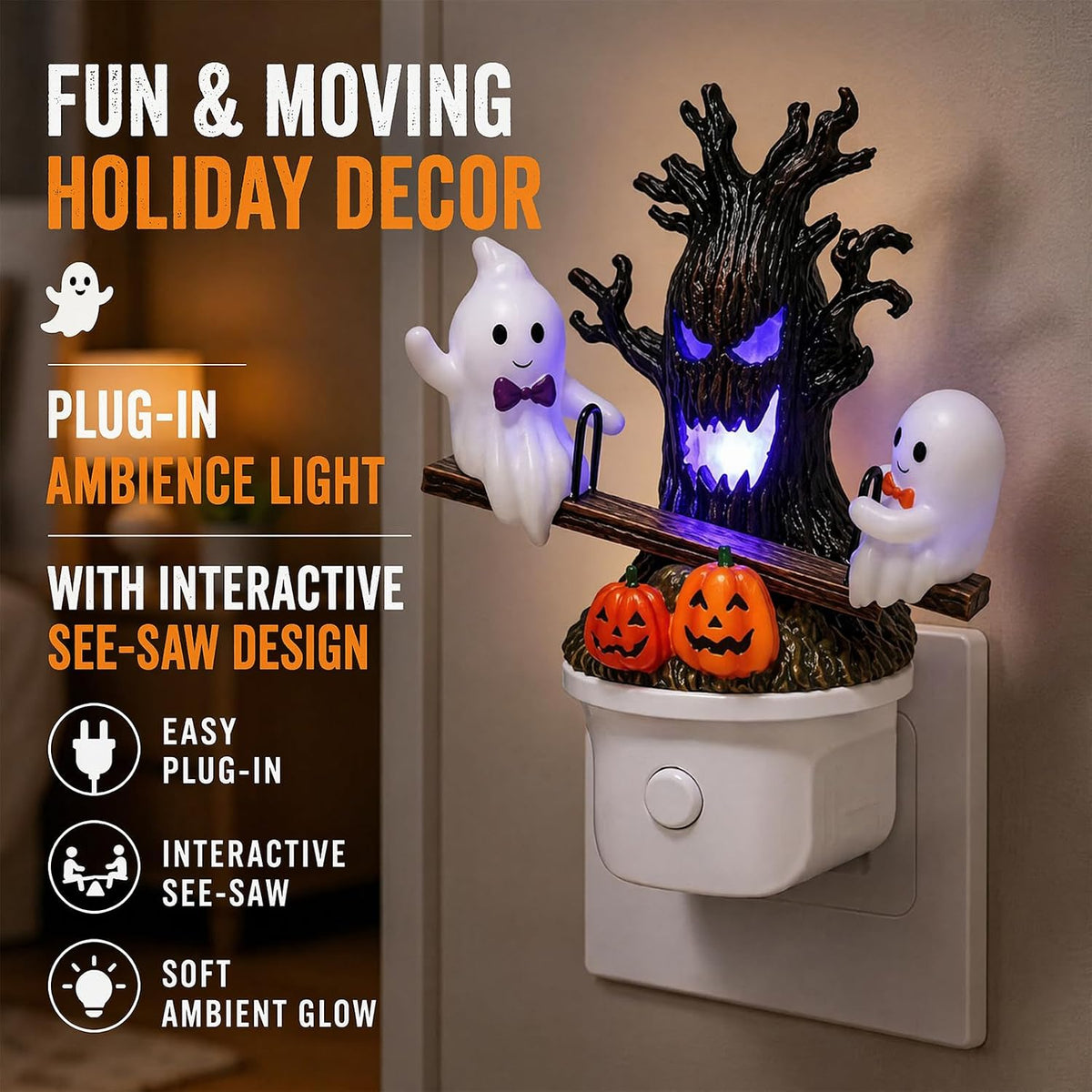 LED Ghost Swing Night Light
