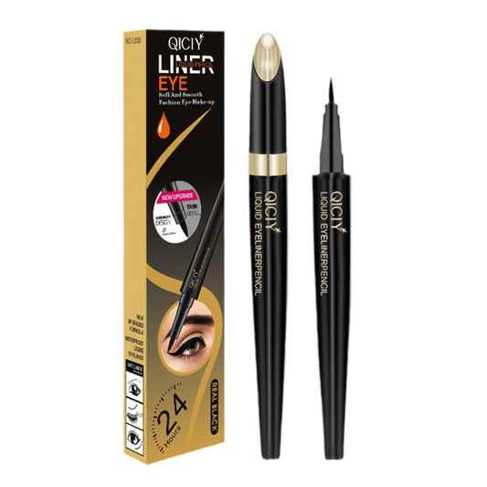 Natural Color-Boosting Black Eyeliner Pencil - Waterproof, 24hr Smudge-proof for Sensitive Eye