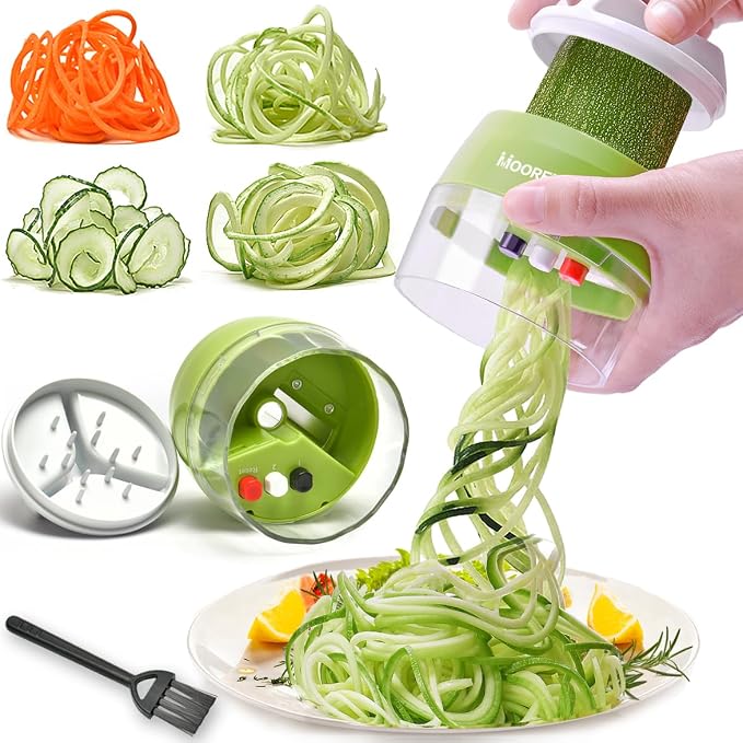 4-in-1 Handheld Spiralizer Vegetable Slicer