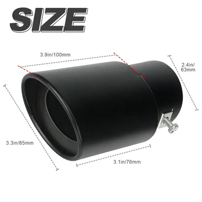 Universal Stainless Steel Car Exhaust Muffler Tip Trim Decor