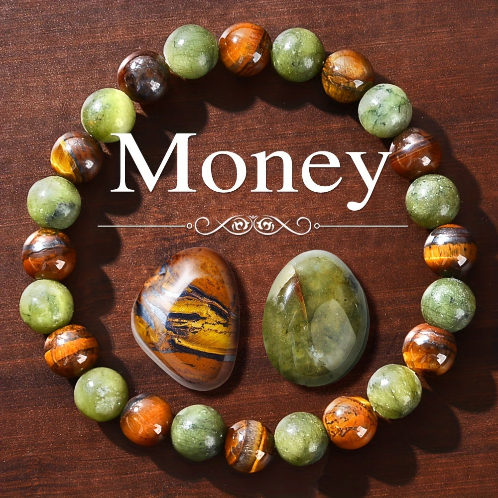 Wealth-Attracting Beaded Crystal Bracelet