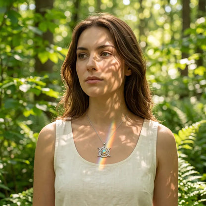 Triple Moon Goddess Necklace