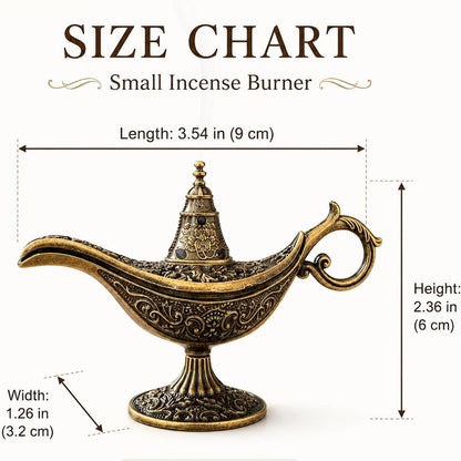 Aladdin-style incense burner stand—includes 42 incense pieces.