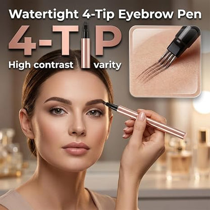 2Pcs/set Waterproof Microblading Eyebrow Pencil