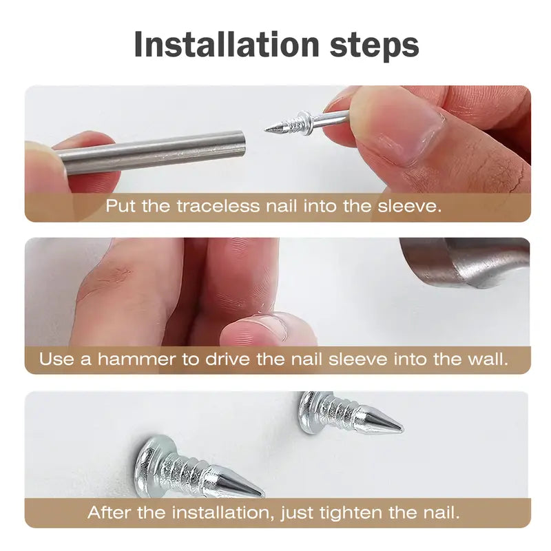 100 Double-Headed Carbon Steel Baseboard Nails - Corrosion-Resist