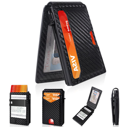 Premium Full-Grain Leather Men's Slim Wallet