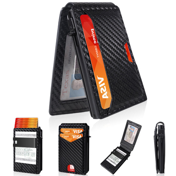 Premium Full-Grain Leather Men's Slim Wallet