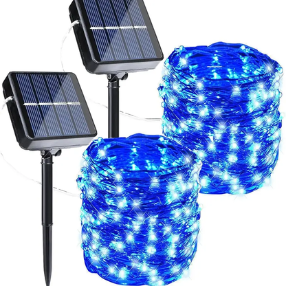 2pcs Outdoor solar string lights