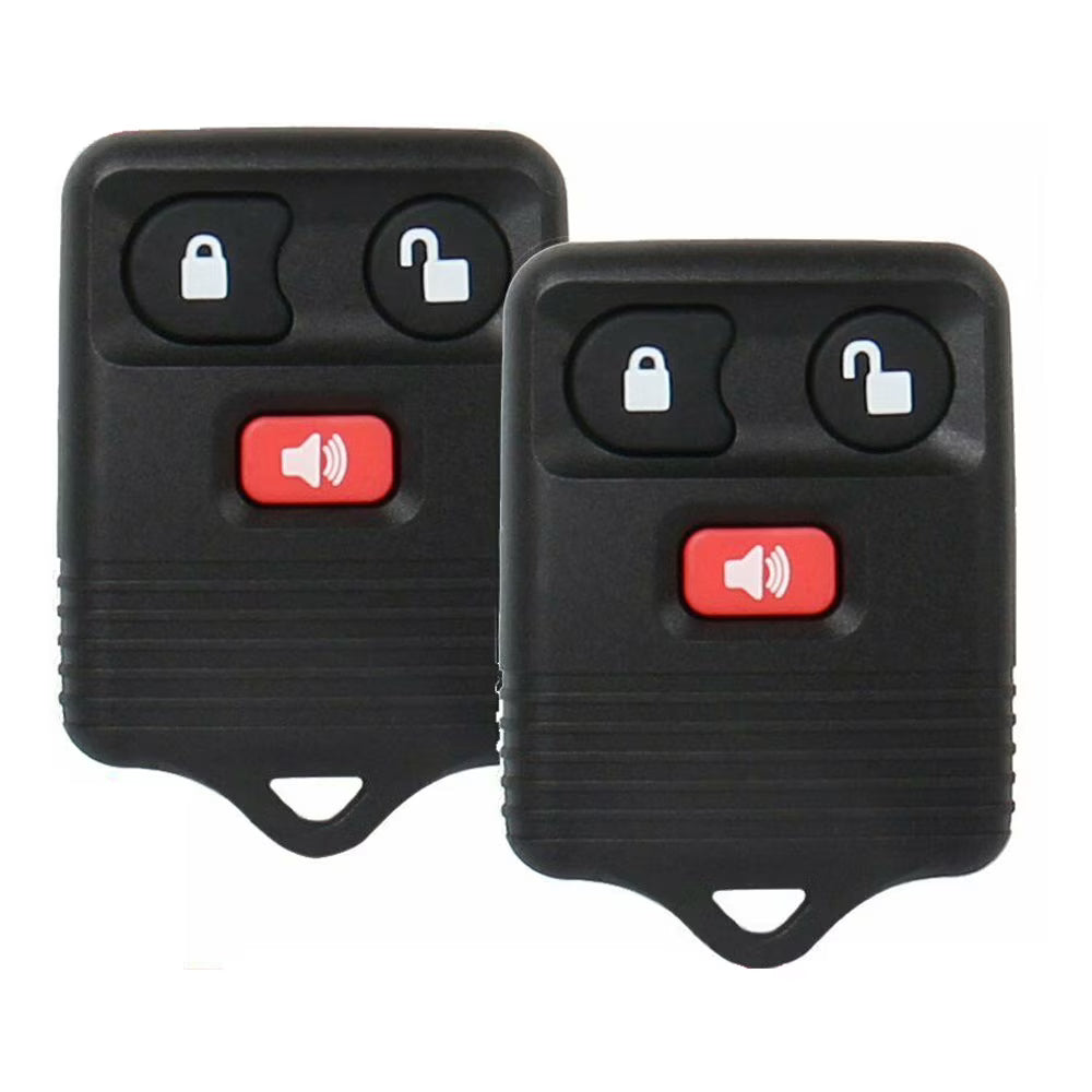2 Pcs 3 Buttons Remote Key Fob Remote Compatible