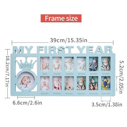 Creative 12-Month Baby Keepsake Photo Frame