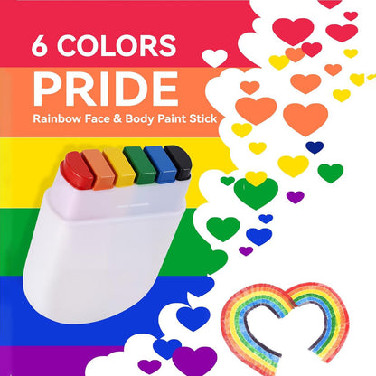 World Cup 2026 Soccer Ball Easy Clean Rainbow Face Paint Kit