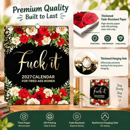 2027 Funny Mental Health Calendar for Tired