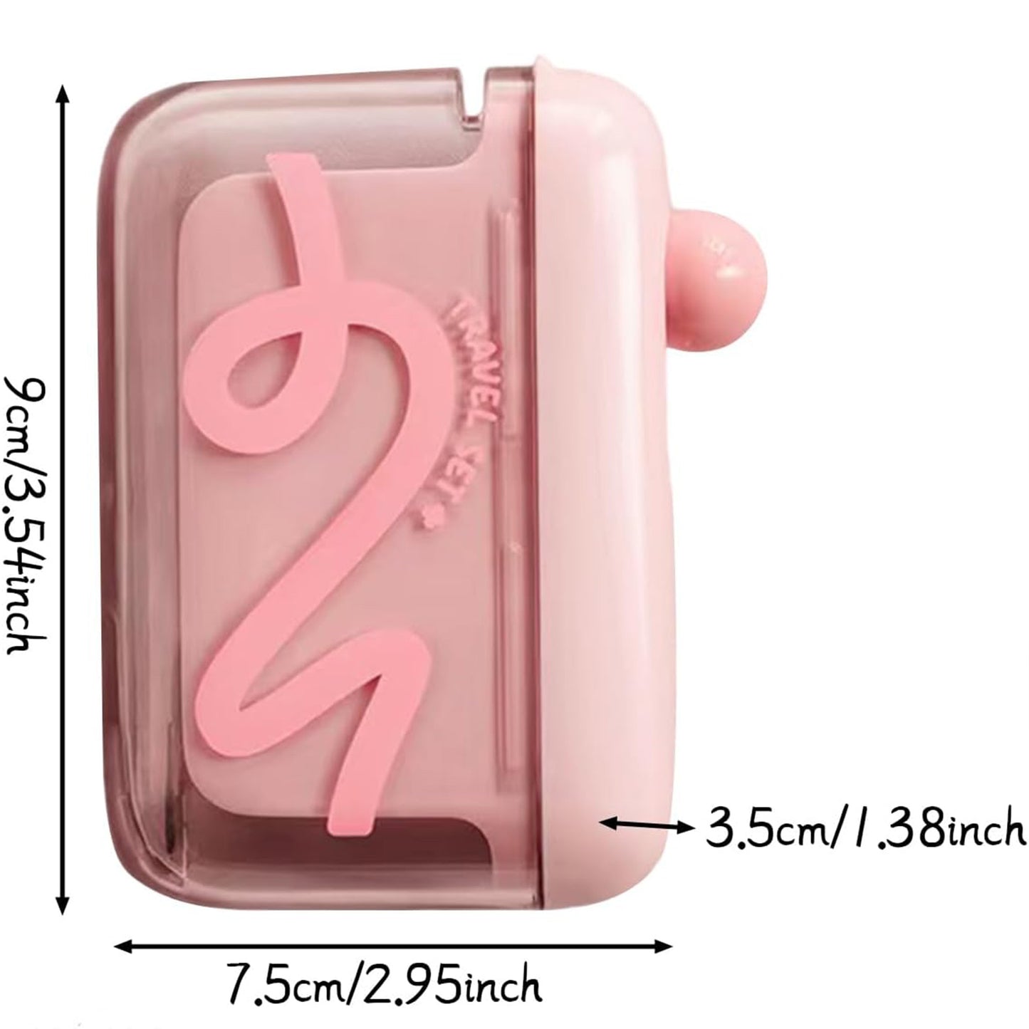 Travel Floss Picks Case - Automatic Pop-Up Dispenser, 10 Count Dental Flosser