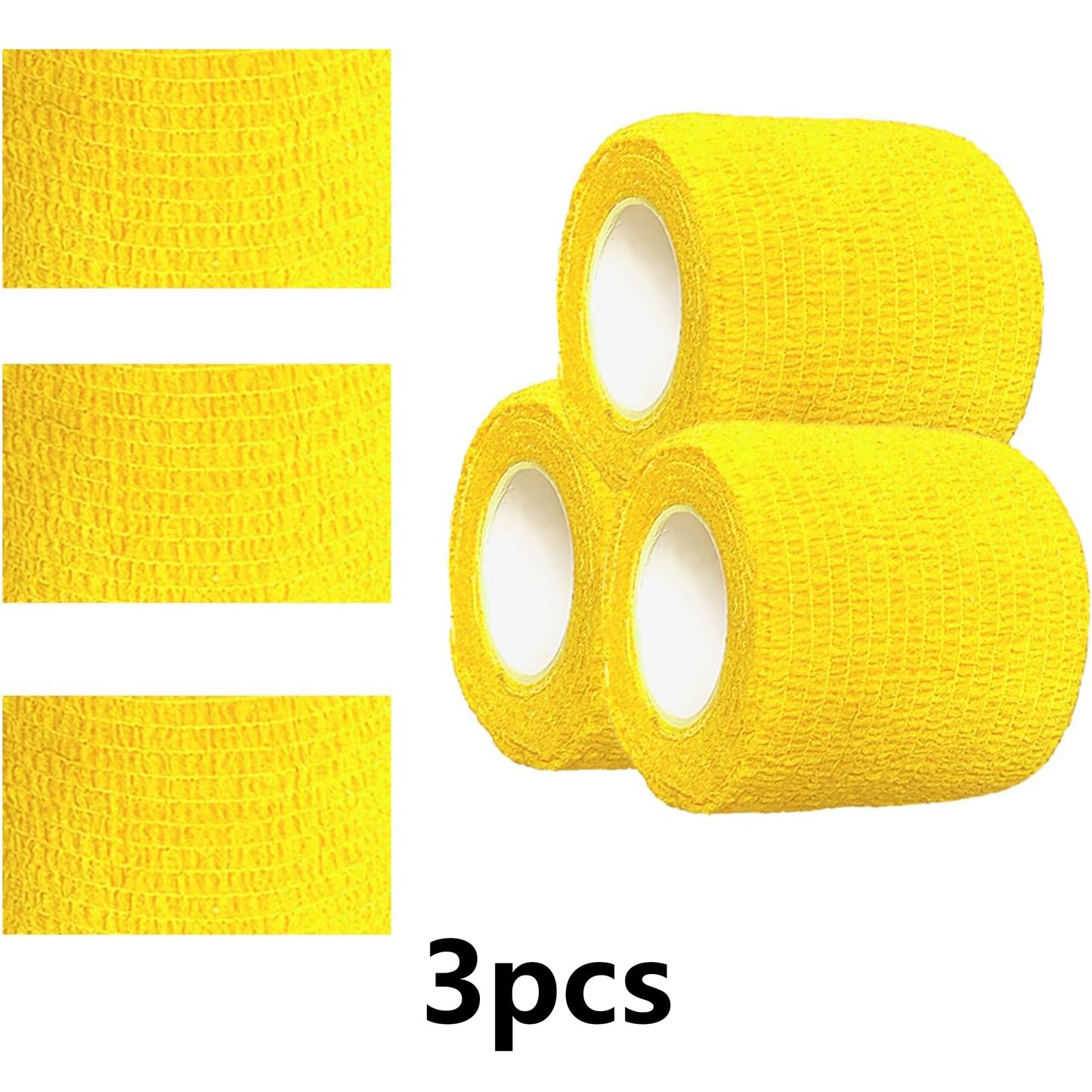 3 Pack 2 Inches Self Adhesive Bandage Wrap Vet Wrap