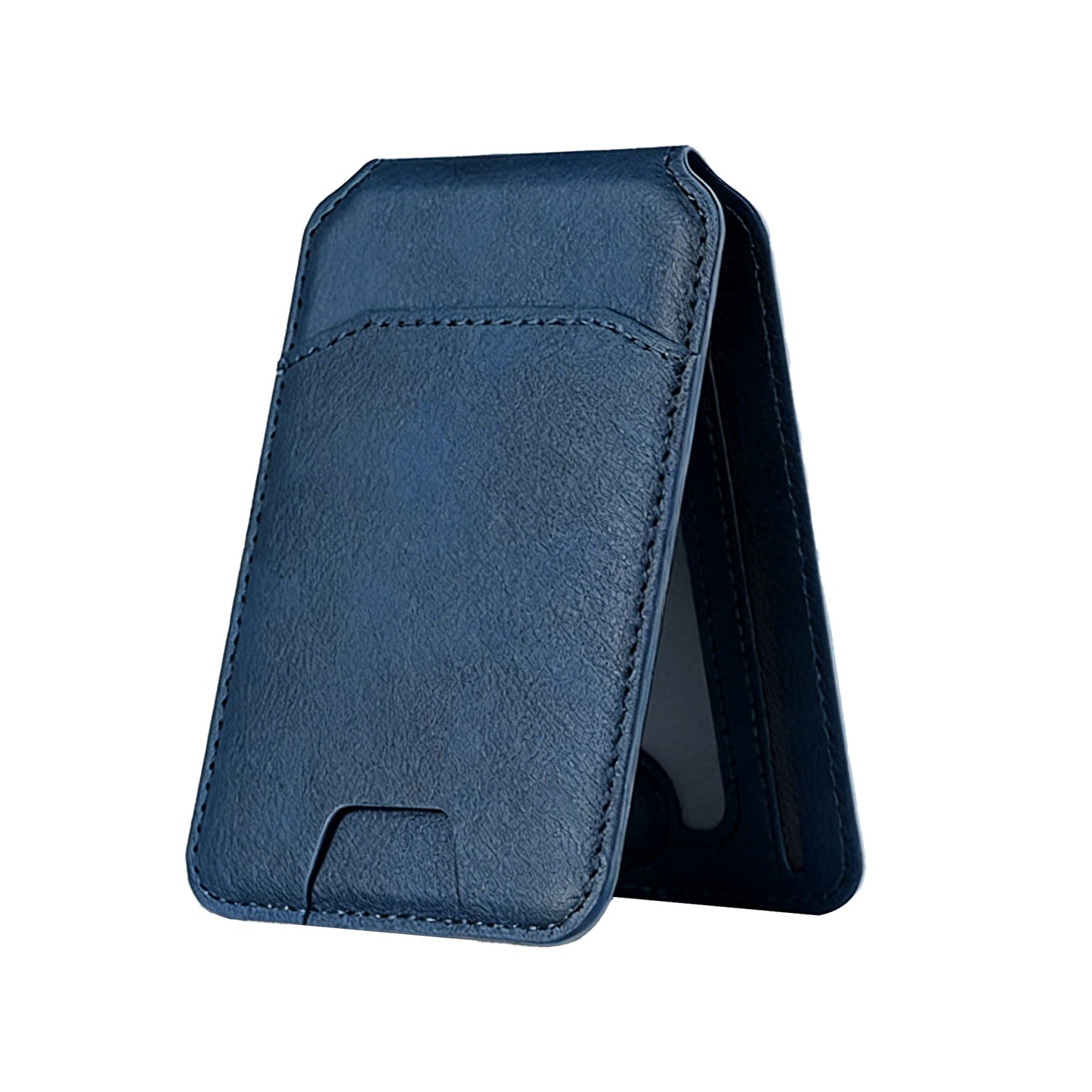 Leather Magnetic Credit Card Wallet for MagSafe RFID Blocking