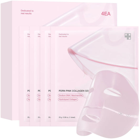 4Pcs/box Pink Collagen Jelly Gel Sleeping Mask, Overnight Face Mask