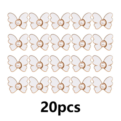 20Pcs Pant Waist Tightener, Detachable Butterfly Clips Jean Buttons