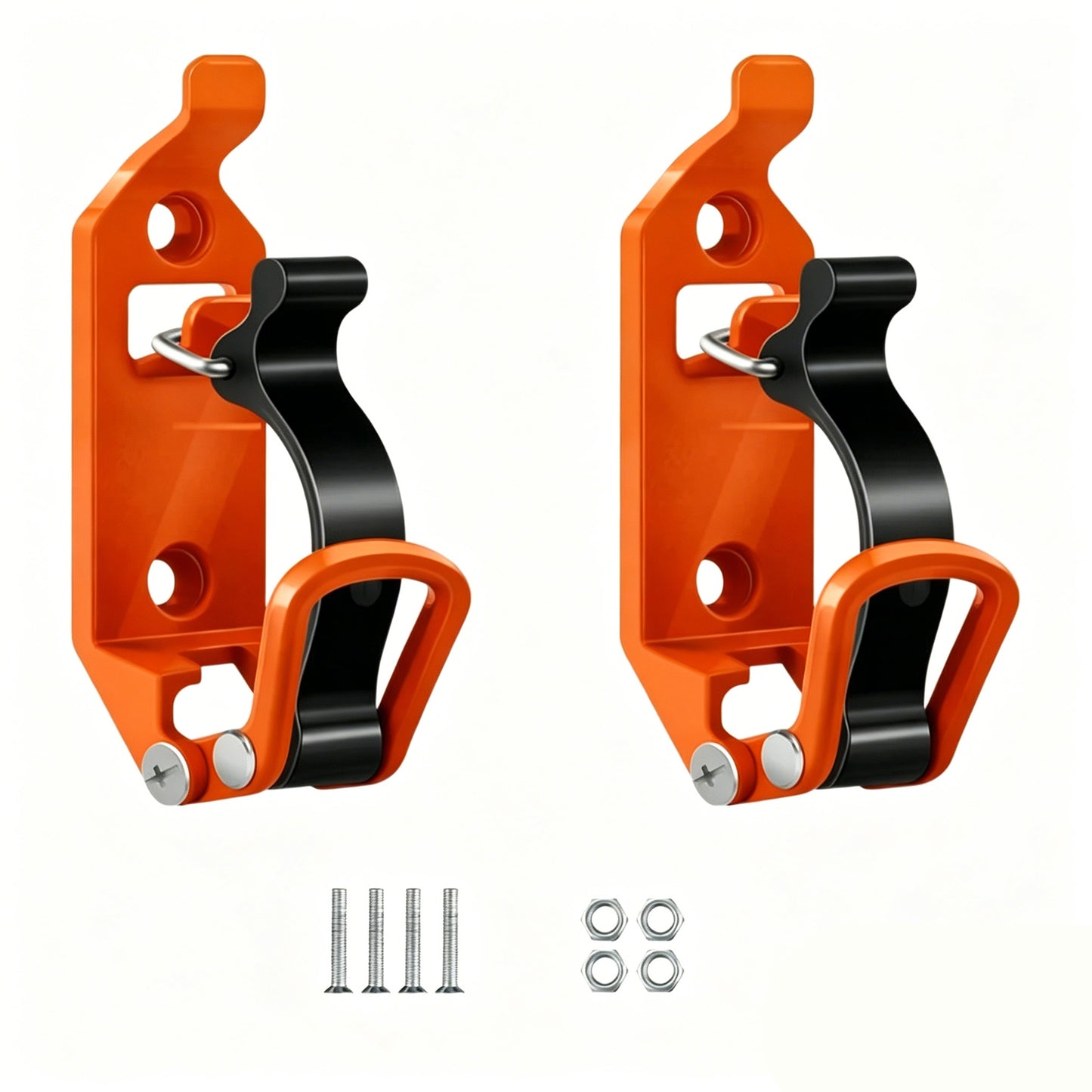 2pcs Shovel Holder Clamp Wall Mount Kit Quick Release Storage for Roof Rack