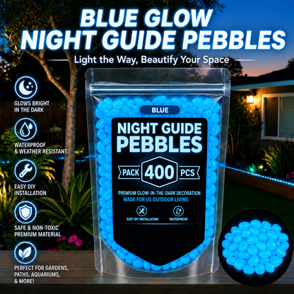 400pcs white glow-in-the-dark stones