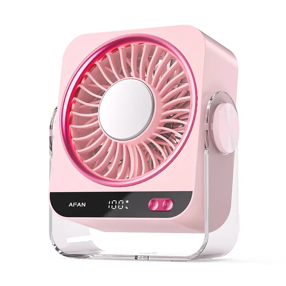 270° Rotating Semiconductor Cooling Desktop Fans with USB Charging
