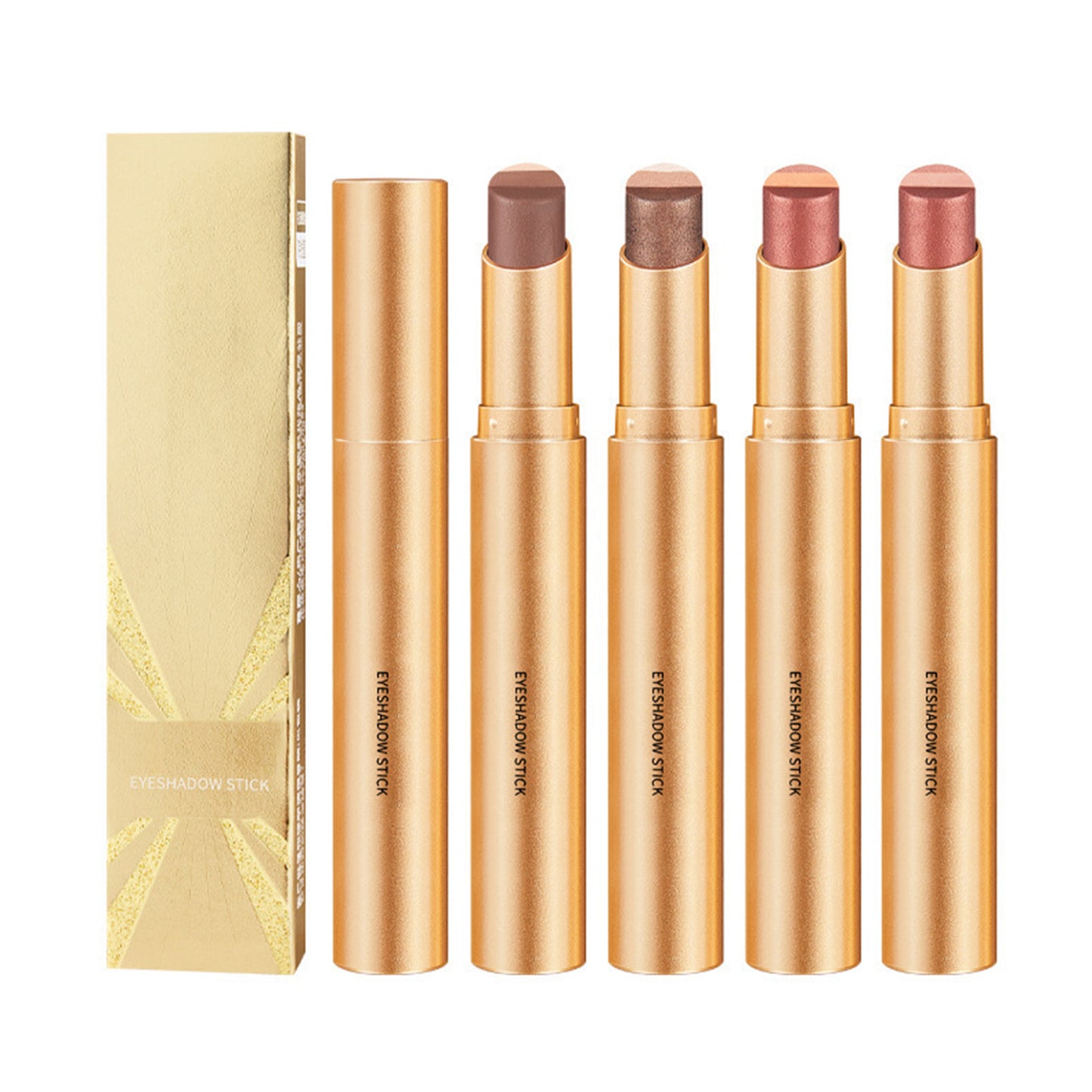 4pcs Tri-Color Gradient Waterproof Eyeshadow Stick Set