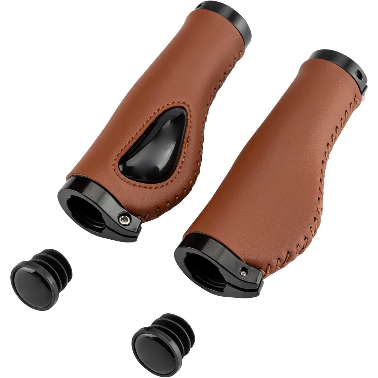 1 Pair Ergonomics Soft Gel Dual Lock on Bicycle Handlebar Grips