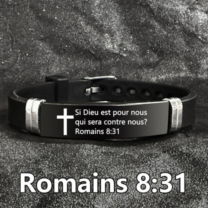 Bible Verse Inspirational Quote Cross Bracelets