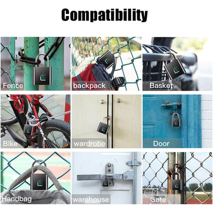Fingerprint Padlock IP66 Waterproof and Rustproof