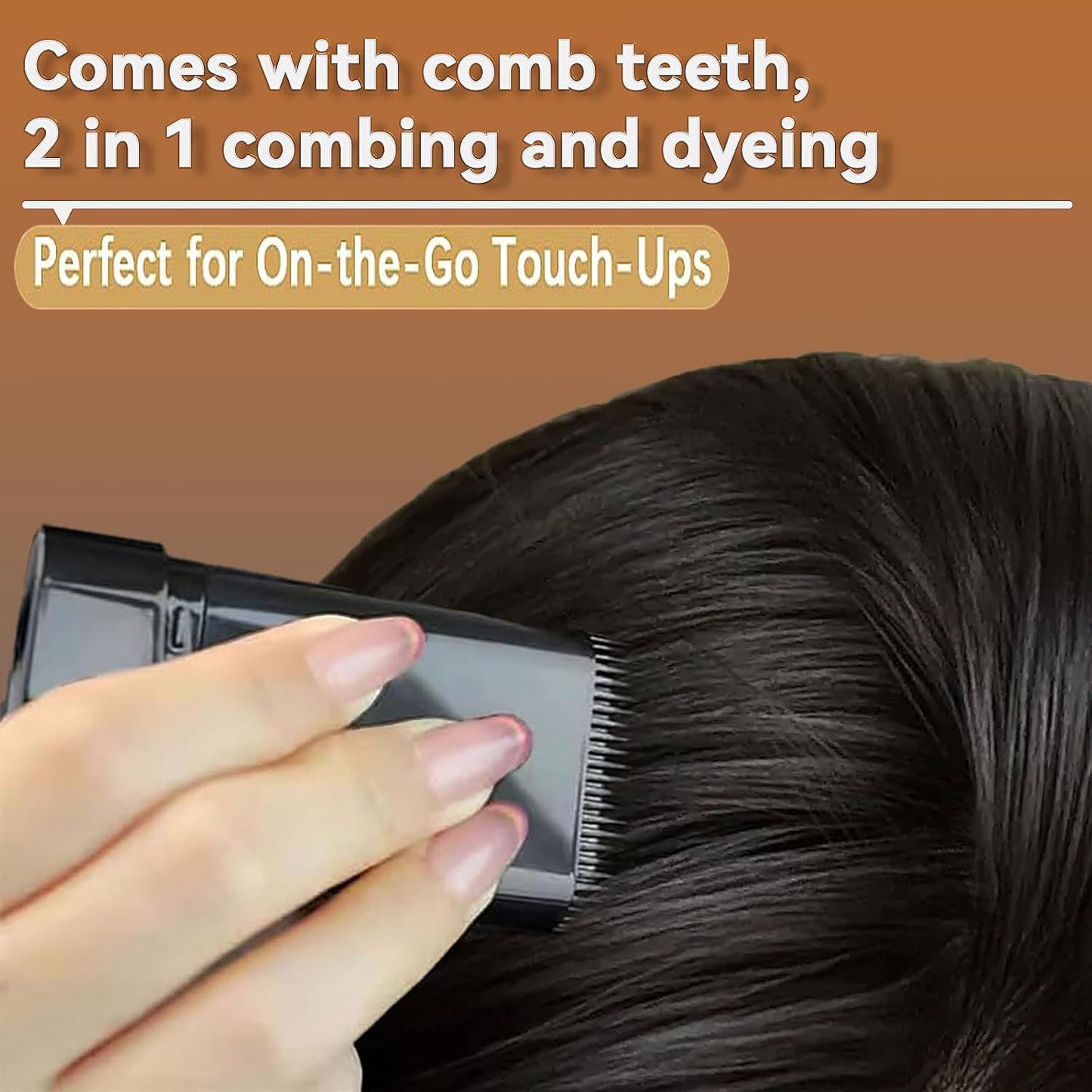 2pcs 2-in-1 Waterproof & Sweat-Proof Portable Hair Dye Comb Stick