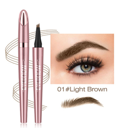 3pcs Waterproof Microblading Eyebrow Pencil Set- 4 Tips for Realistic Hair Strokes