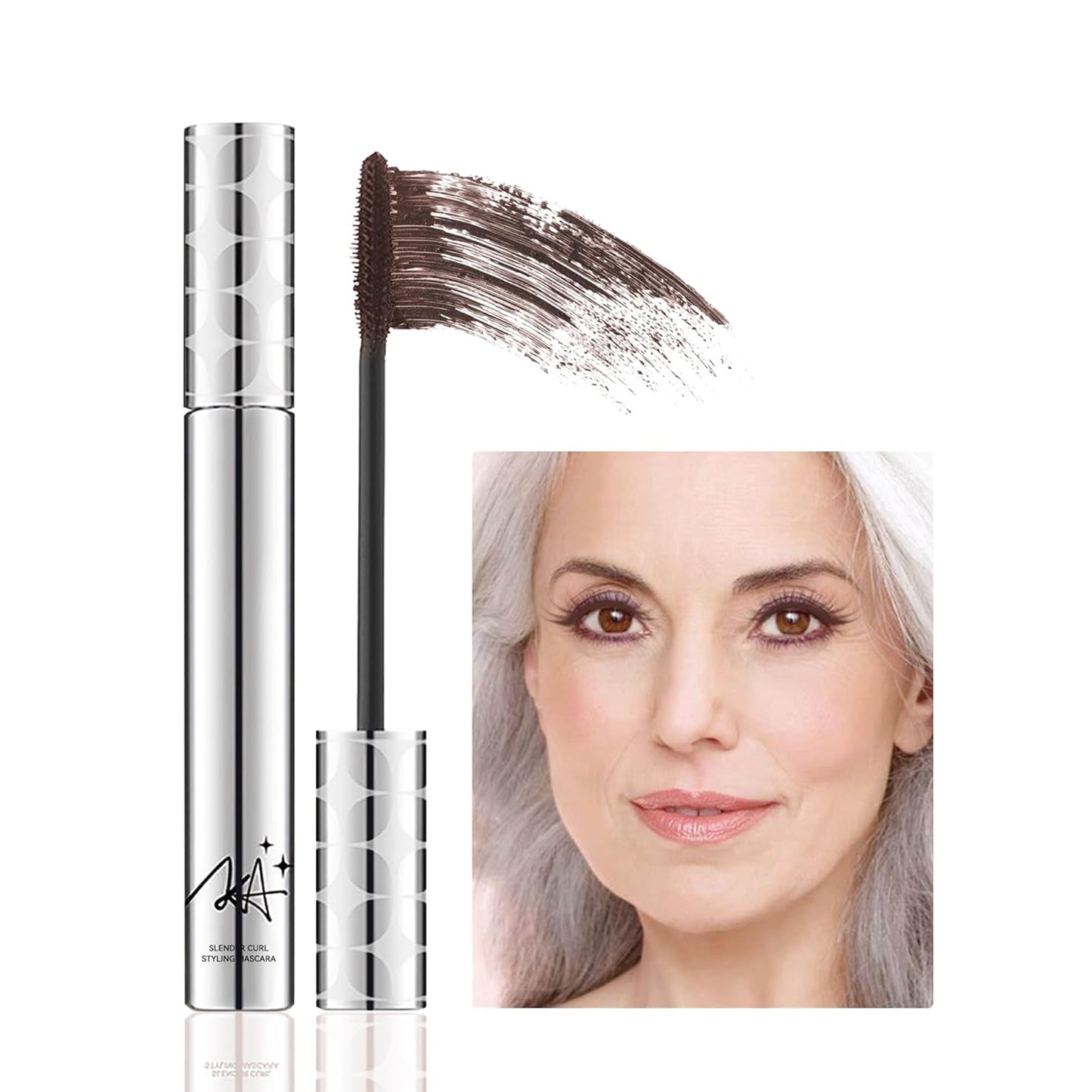 Mascara for Women with Thinning Lashes, Prime Máscara Waterproof Long Lasting Volumizing