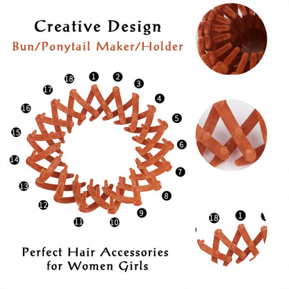 7 Pcs Bird Nest Magic Hair Clips, Lazy Bird's Nest Plate Hairpin