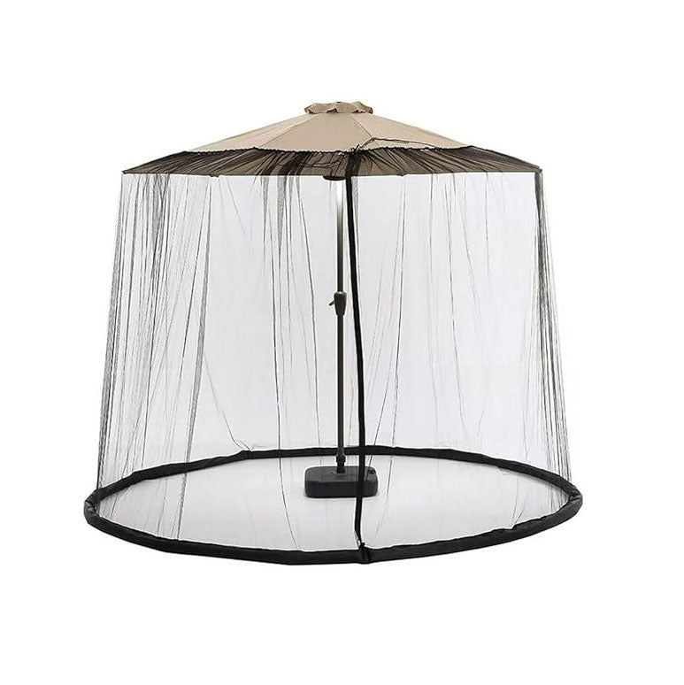 Patio Umbrella Insect Screen (with Zippered Door and Polyester Mesh)