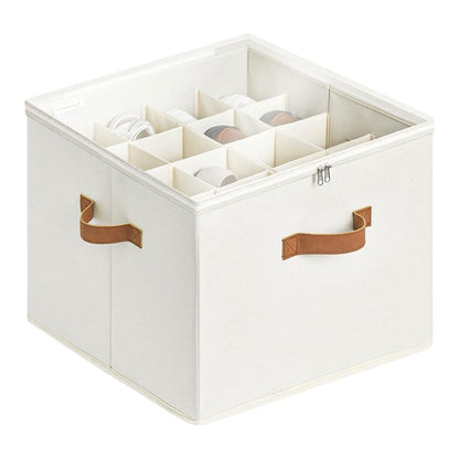 16-Pair Closet Shoe Organizer with Adjustable Dividers