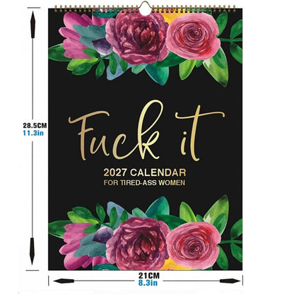 2027 Funny Mental Health Calendar for Tired