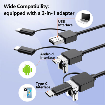 5.5mm Super Thin Endoscope Camera with 5M Flexible Cable & 6 Adjustable LED Lights
