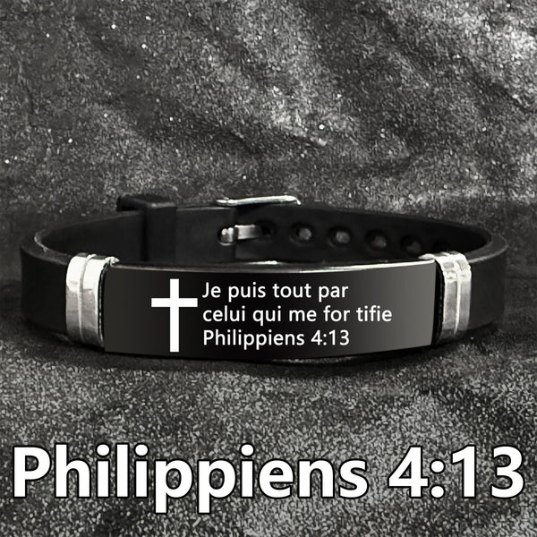 Bible Verse Inspirational Quote Cross Bracelets