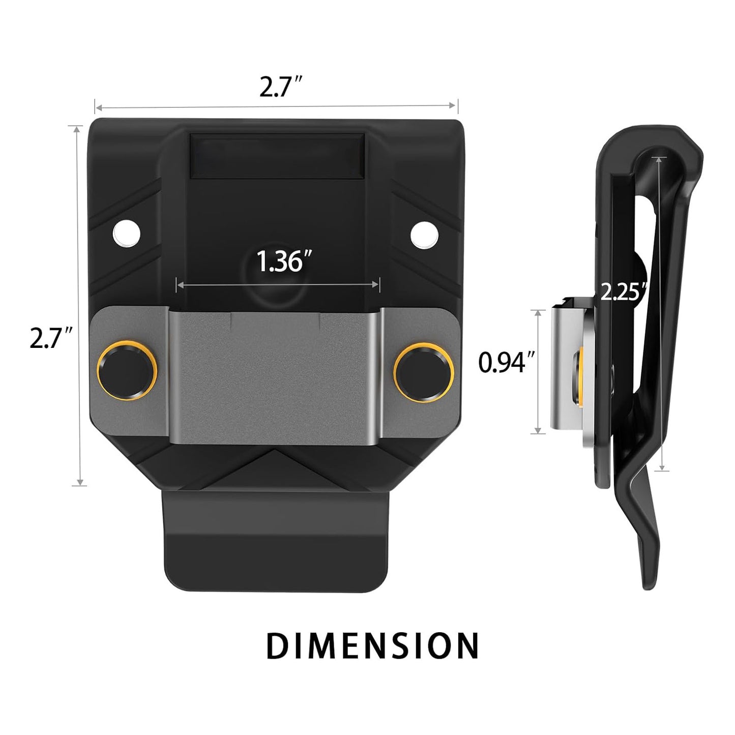 2pcs Tape Measure Holder for Belt Clip