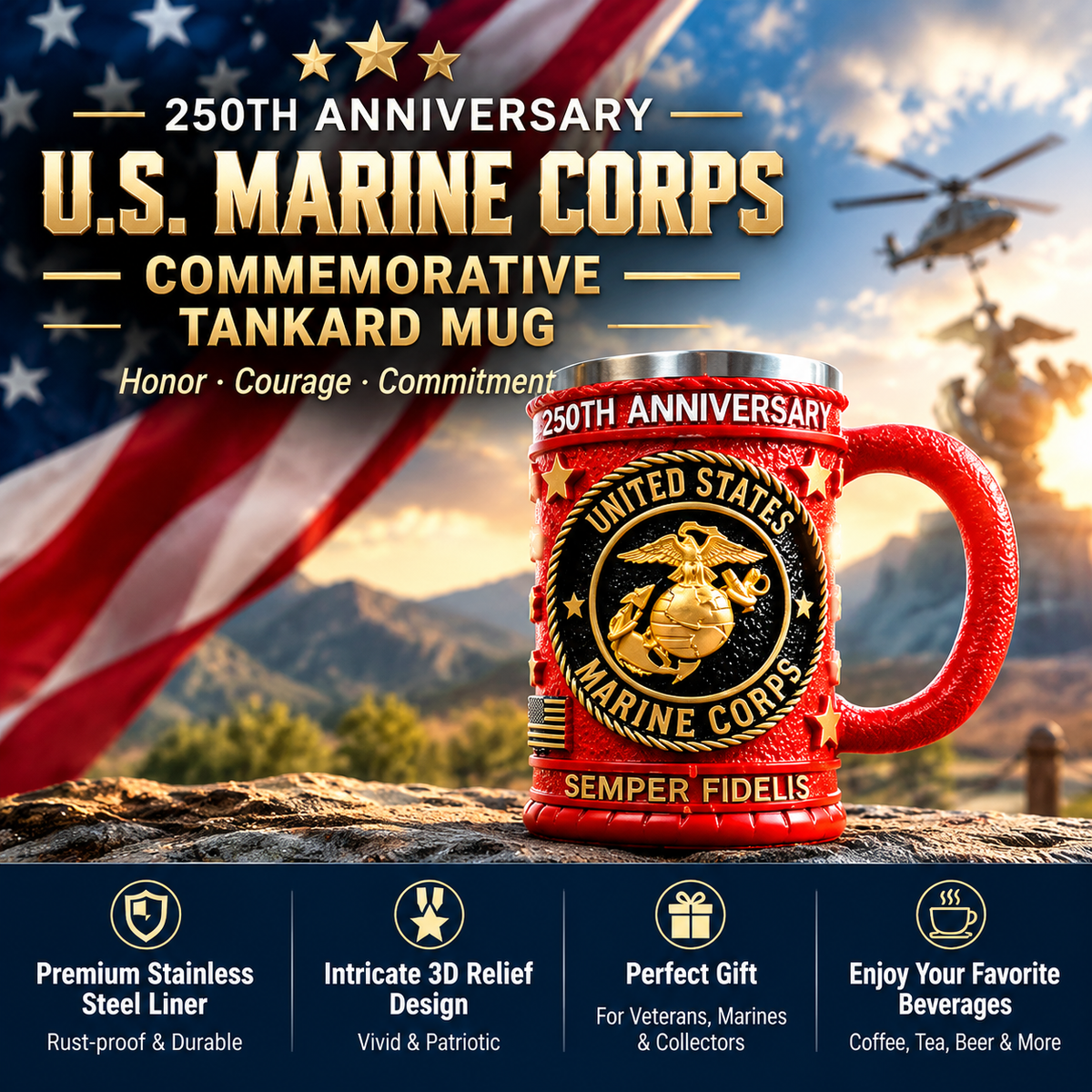 Military-Themed 3D Mug Collection