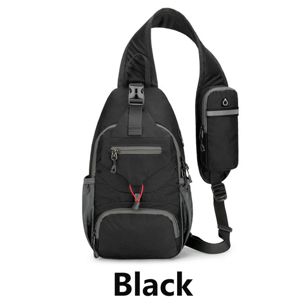 Mans Crossbody Bag Lightweight Chest Bag for Outdoor Hiking