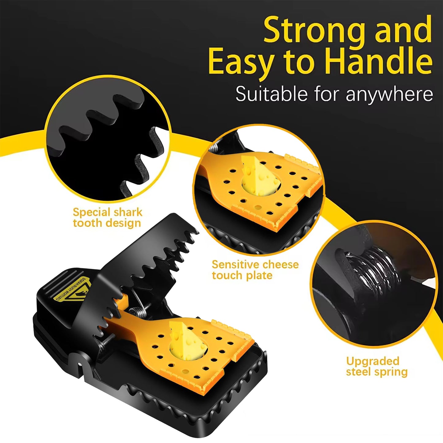 4-Pack High-Sensitive & Reusable Mouse Trap
