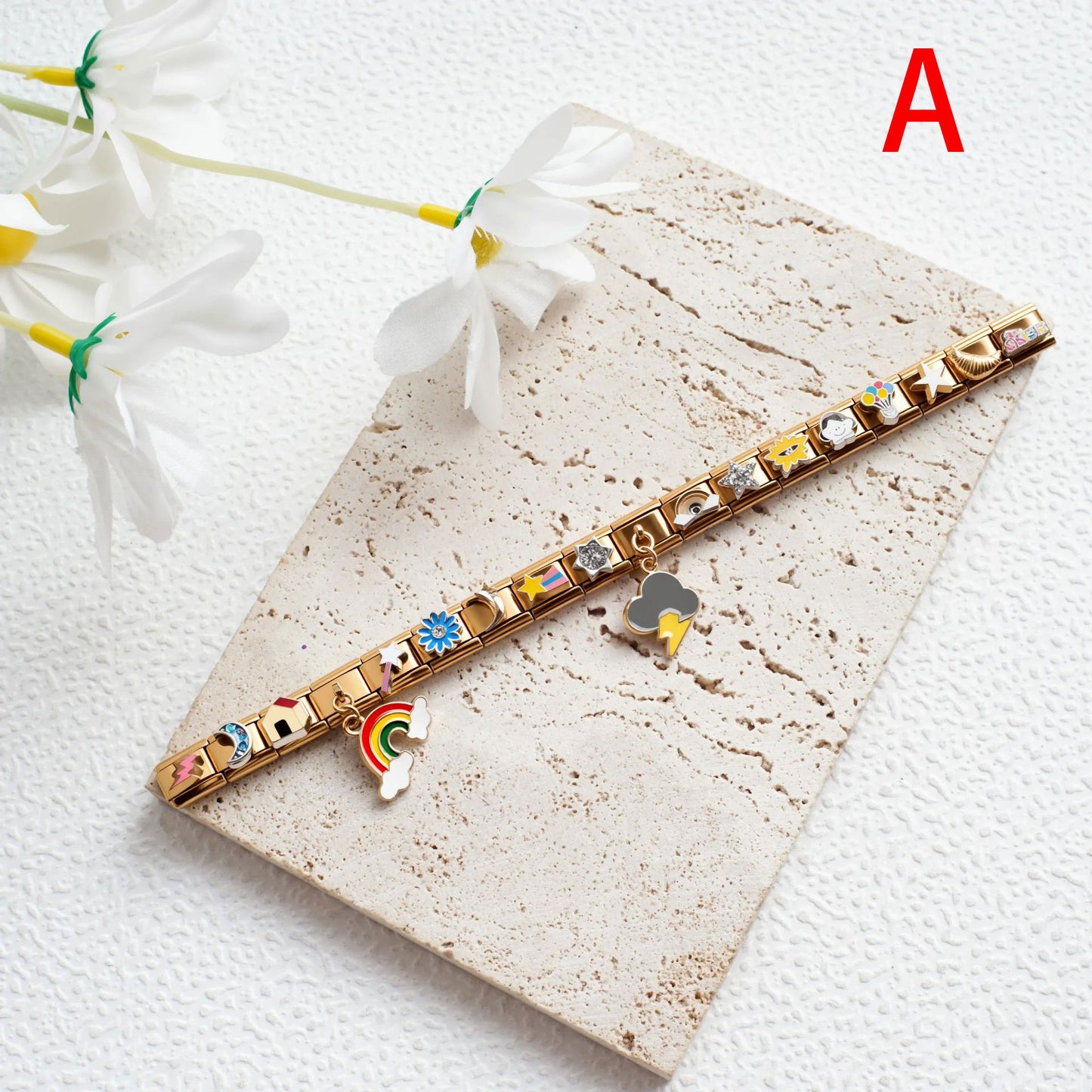 Italian Modular Charm Bracelet -DIY Module Jewelry Gifts