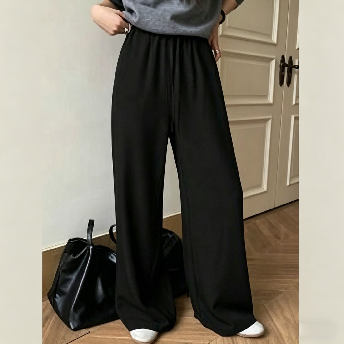 Wide Leg Pants Women Modal Lounge Pajamas Sweatpants