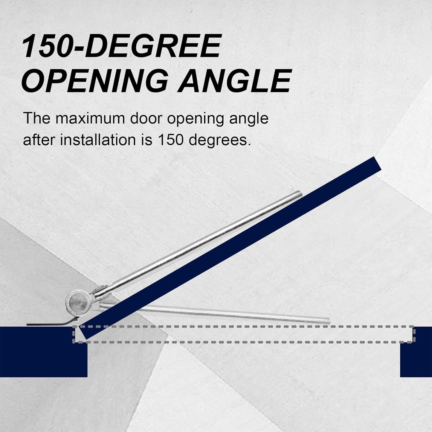 Adjustable stainless steel lightweight automatic door closer