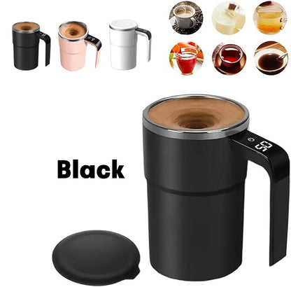 Electric Coffee Self Mixing Mug - Waterproof Rechargeable Automatic Magnetic Cup For Coffee